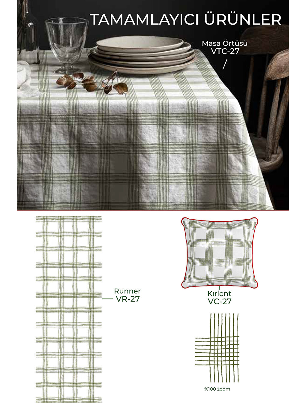 Roden Ekose Desen Runner - Yeşil / Beyaz-2