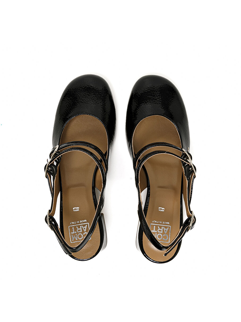 Siyah Kadın Sandalet 205558CO 5558 SLIDE Naplack Nero-6