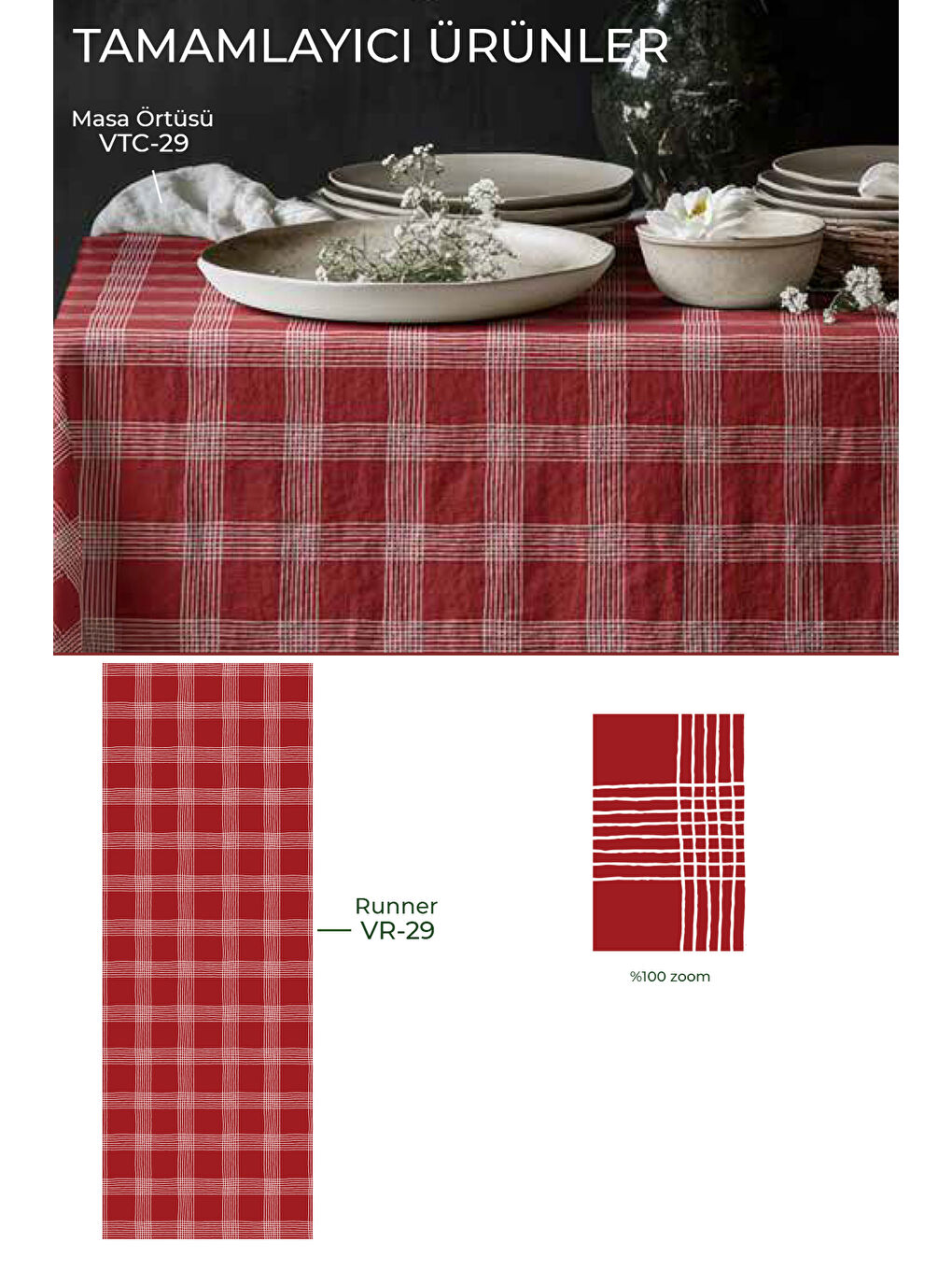 Redro  Ekose Desenli Runner - Kırmızı / Beyaz-2