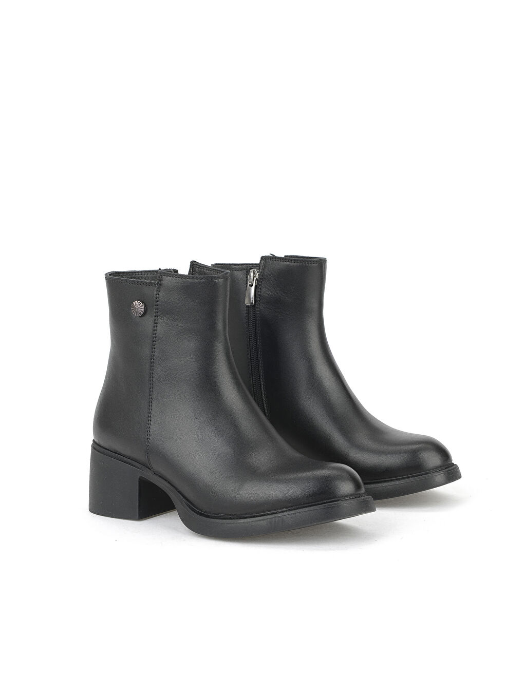 Kadın Hakiki Deri Bot 153359Z621 Siyah-1