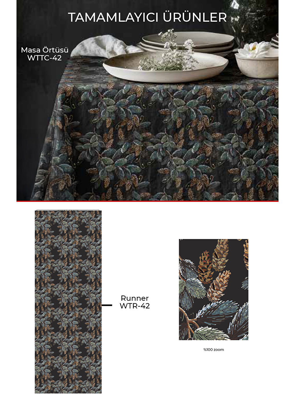 Gri Leaf Yaprak Desenli Runner - Koyu Yeşil / Füme-2