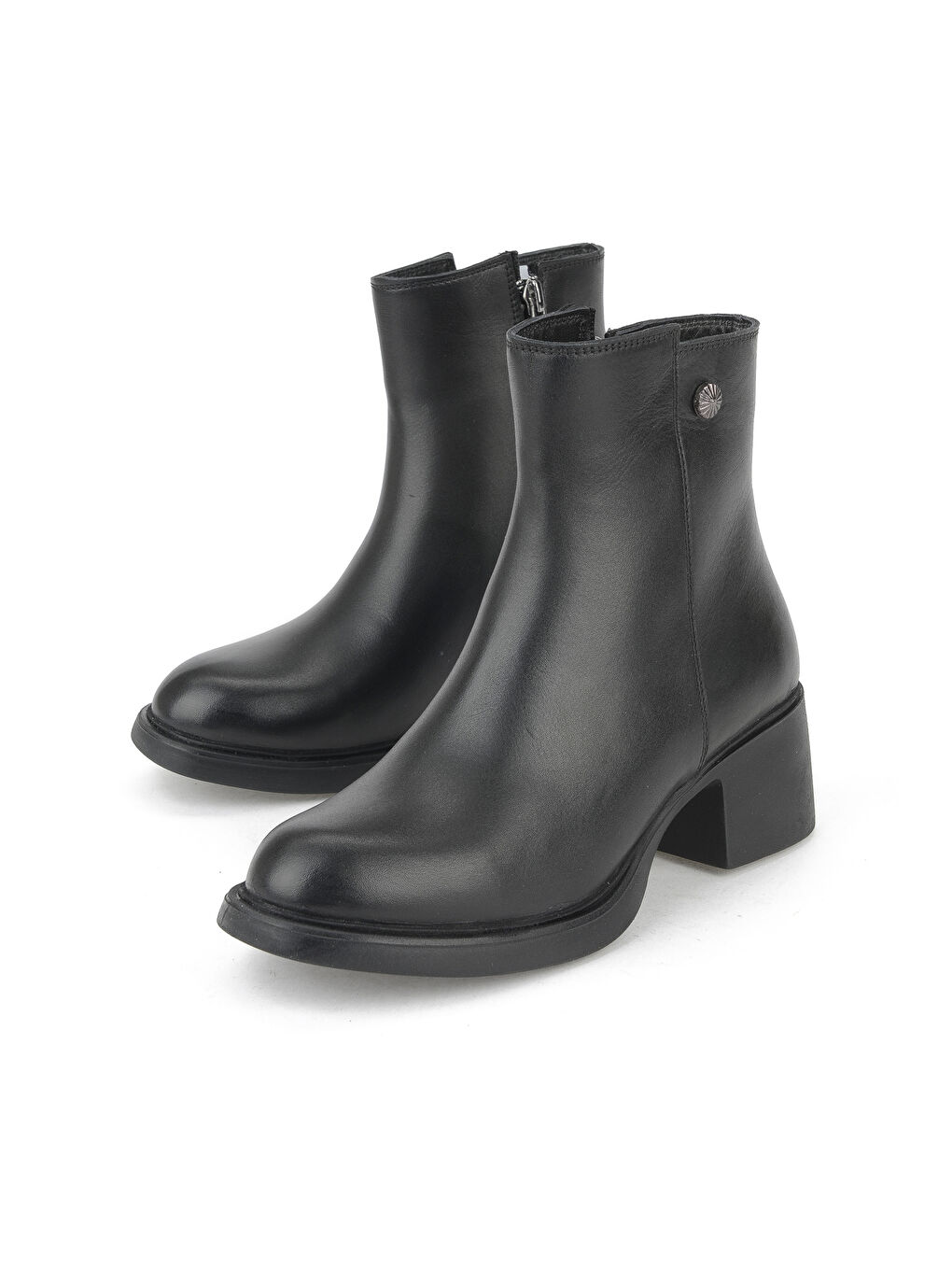 Kadın Hakiki Deri Bot 153359Z621 Siyah-4