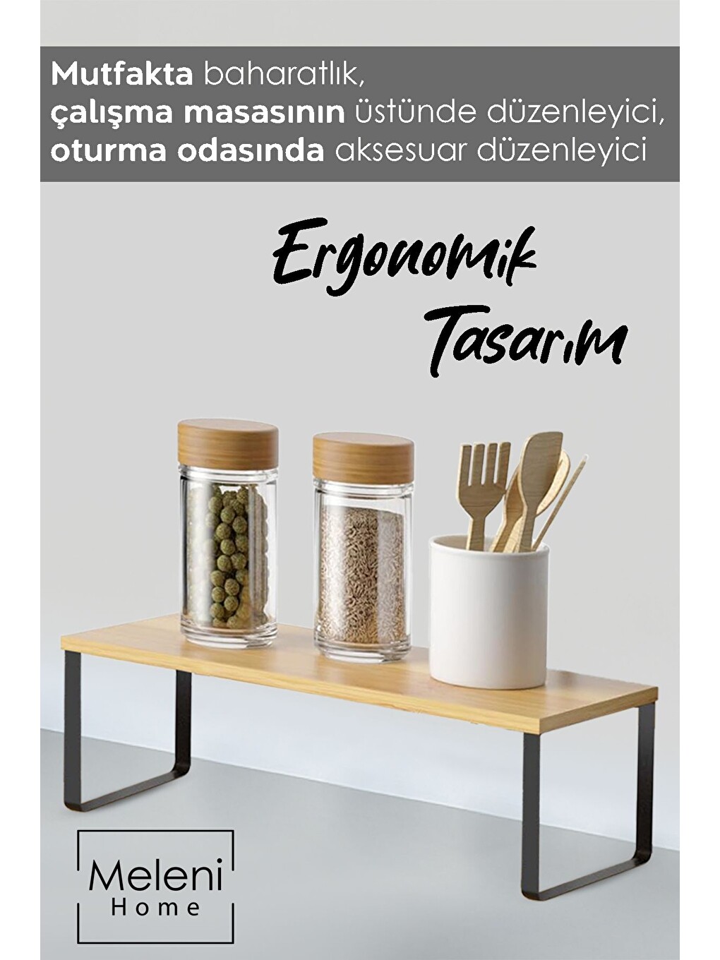 Bej Çok Amaçlı Mutfak Rafı-1
