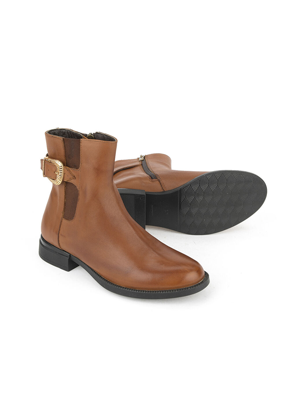 Kahverengi Kadın Hakiki Deri Bot 1531022Z7614 Taba-3