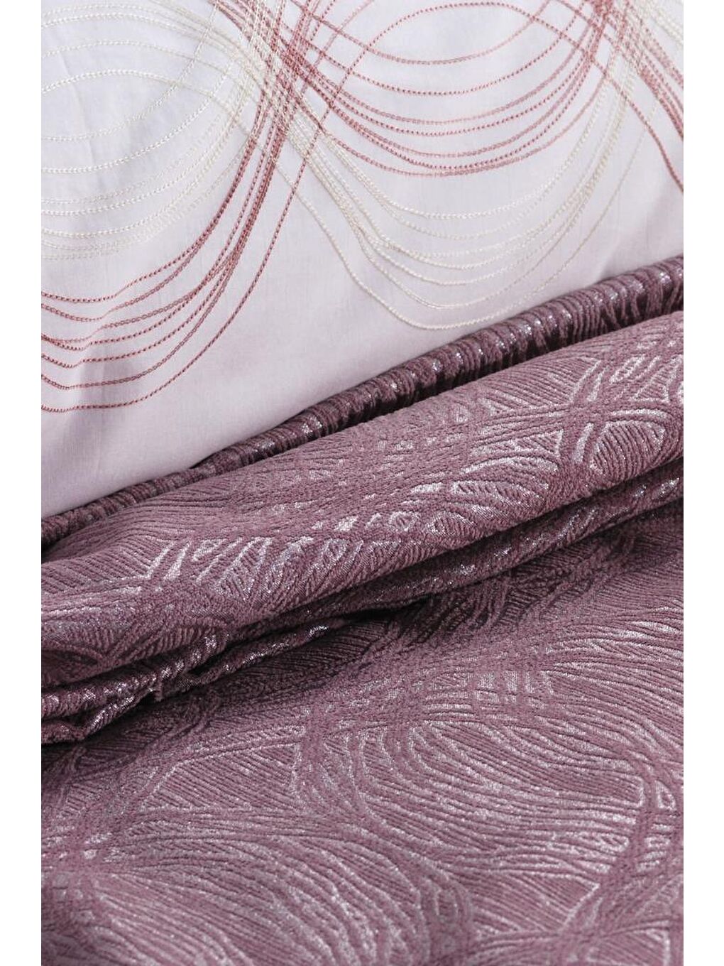 Pembe Aren Gelin Seti 7 Parça Pudra-2