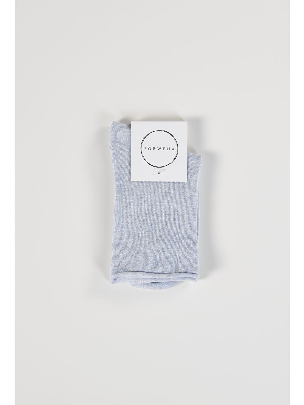 Açık Mavi Bambu Lastiksiz Dikişsiz Kadın Soket Çorap 36-41-2