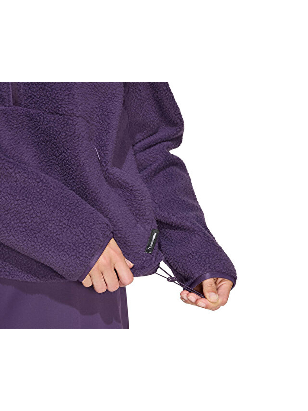 W Ct Fleece Hz Kadın Günlük Polar Sweatshirt Jv7137 Mor-4