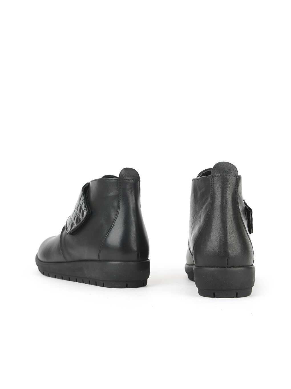 Kadın Hakiki Deri Konfor Bot 1531022Z7551 Siyah-2