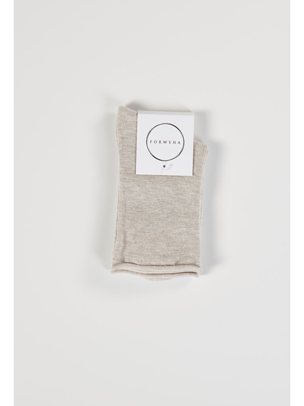 Bej Bambu Lastiksiz Dikişsiz Kadın Soket Çorap 36-41-2