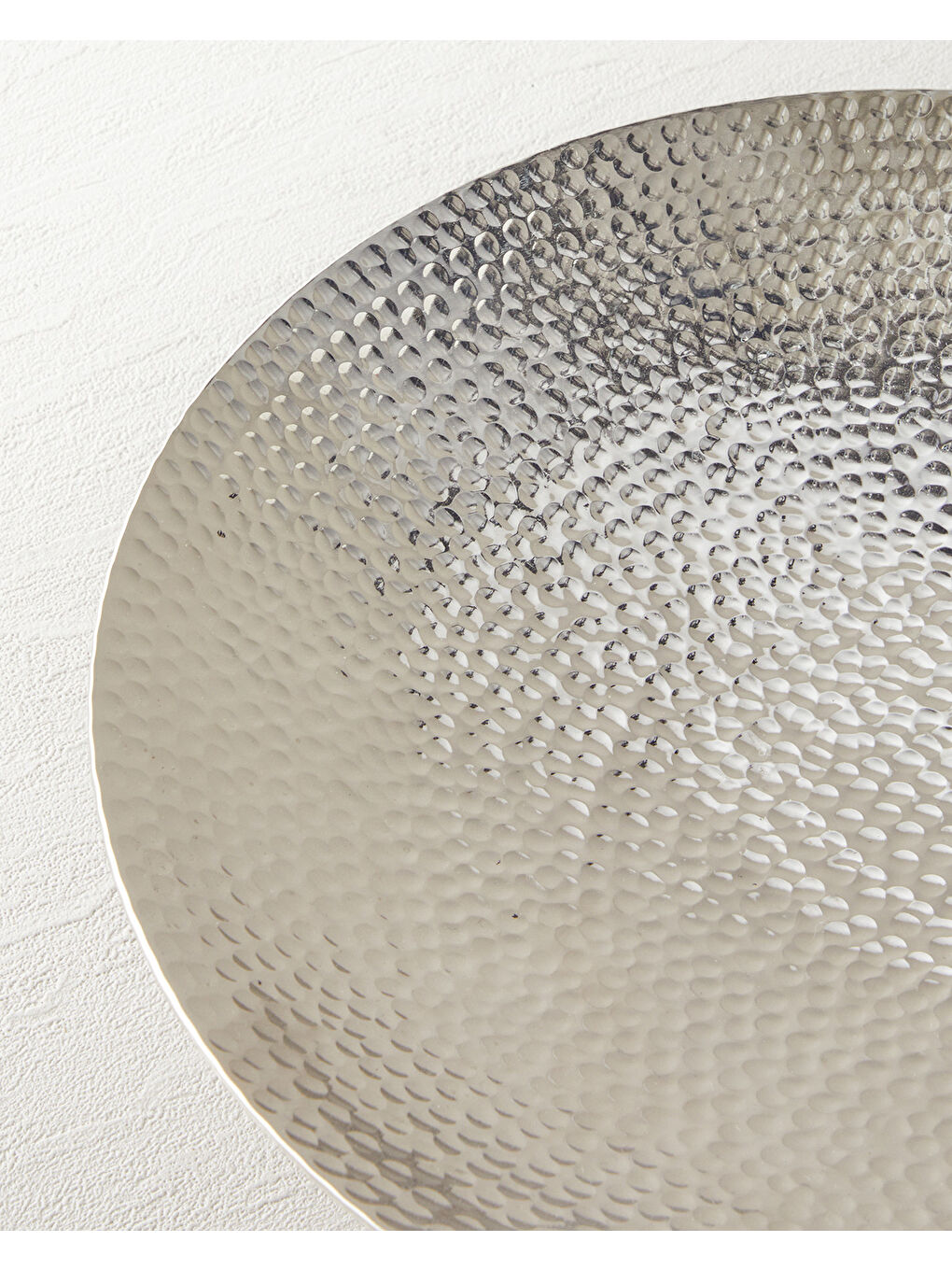 Gri Adora Metal Dekoratif Tepsi 23.5 x 23.5 x 7 cm Silver-2