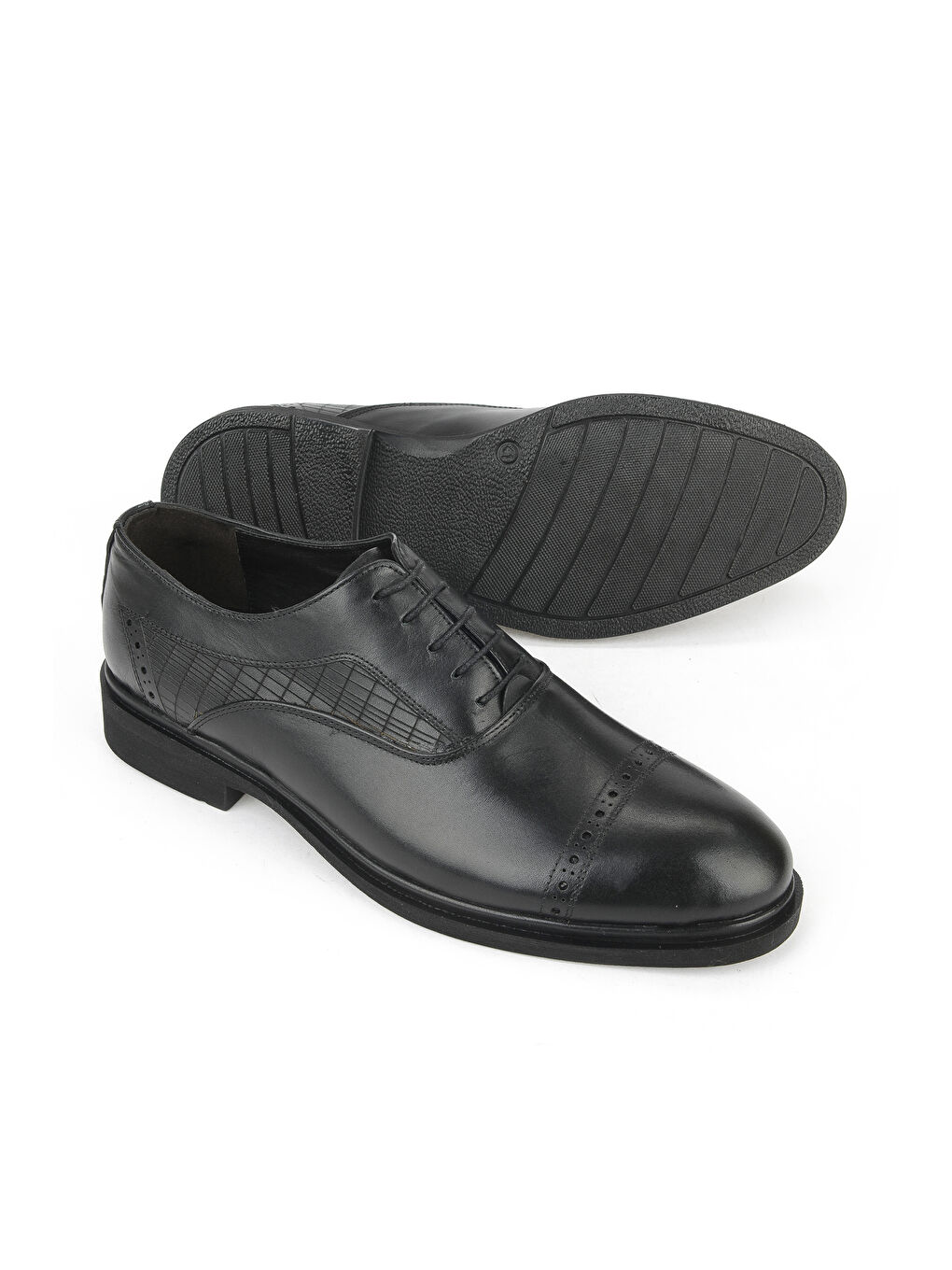 Erkek Hakiki Deri Klasik Ayakkabı 1531056Z4616 Siyah-3