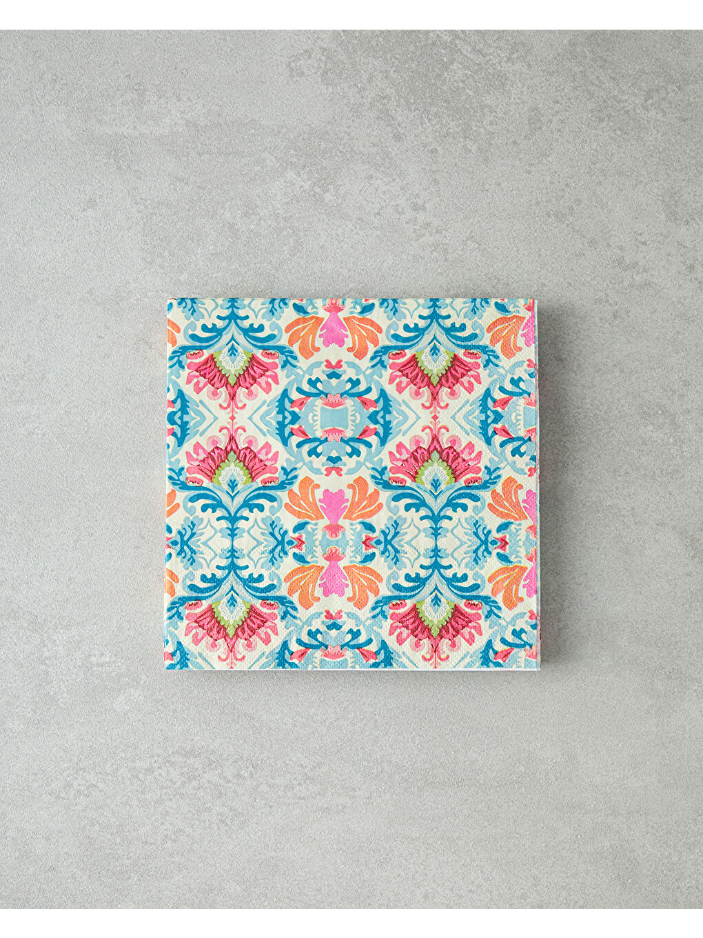 Beyaz Ethnic 20'li Kağıt Peçete 33x33 cm Renkli