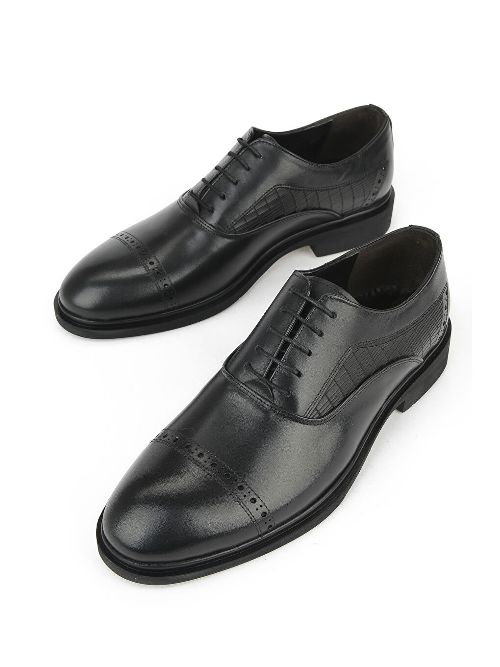 Erkek Hakiki Deri Klasik Ayakkabı 1531056Z4616 Siyah-4