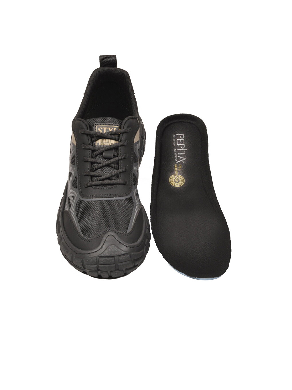 Siyah Erkek Trekking Outdoor Stil Nefes Alabilen Günlük Spor Ayakkabı E097 M-2