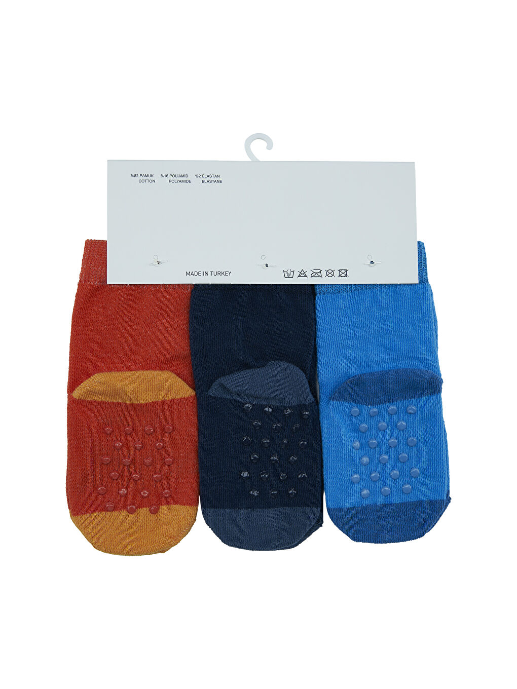 Karışık Erkek Çocuk 3'lü Soket Çorap Set-4