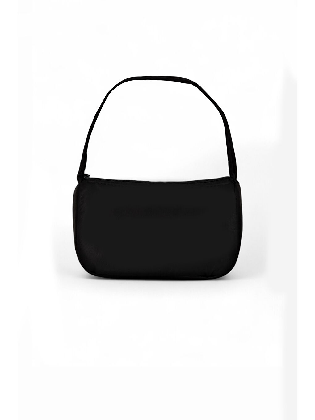 Kadın Siyah Önü Yazılı Baget El ve Omuz Çantası-2