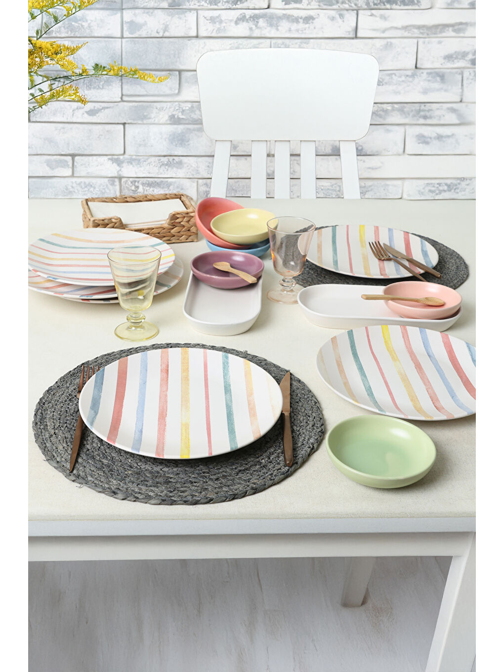 Keramika Karişik Soft Line Çeyiz Seti 14 Parça 6 kişilik - 1