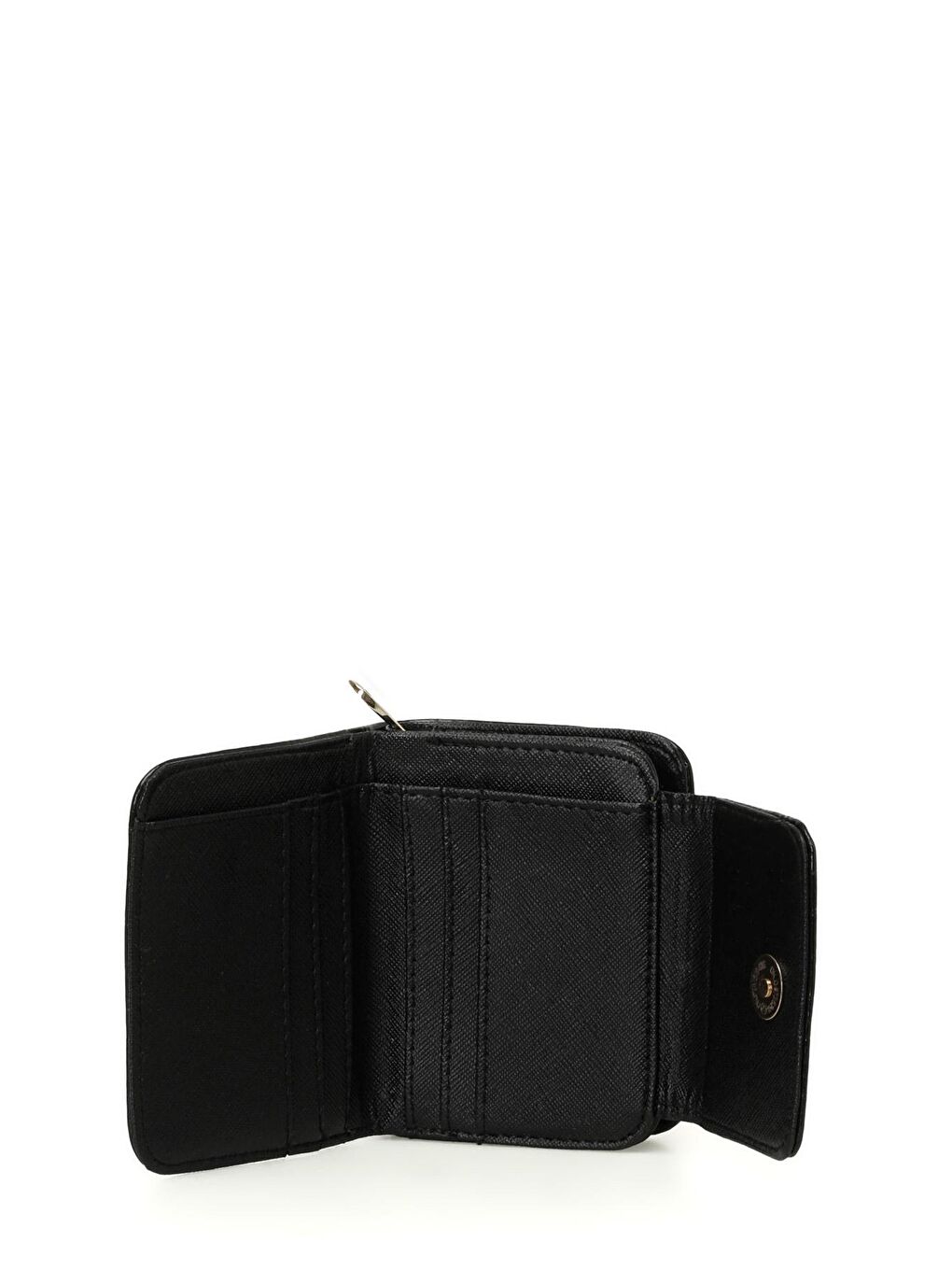 CROCO PATLI CZDN 4PR Siyah Kadın Cüzdan-2