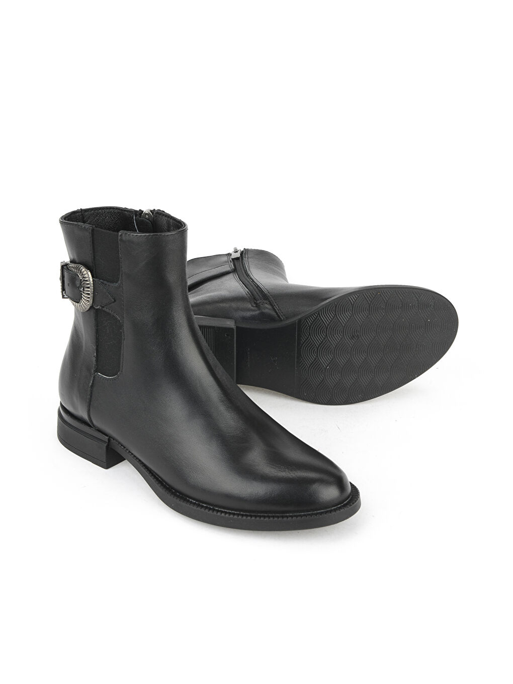 Kadın Hakiki Deri Bot 1531022Z7614 Siyah-3
