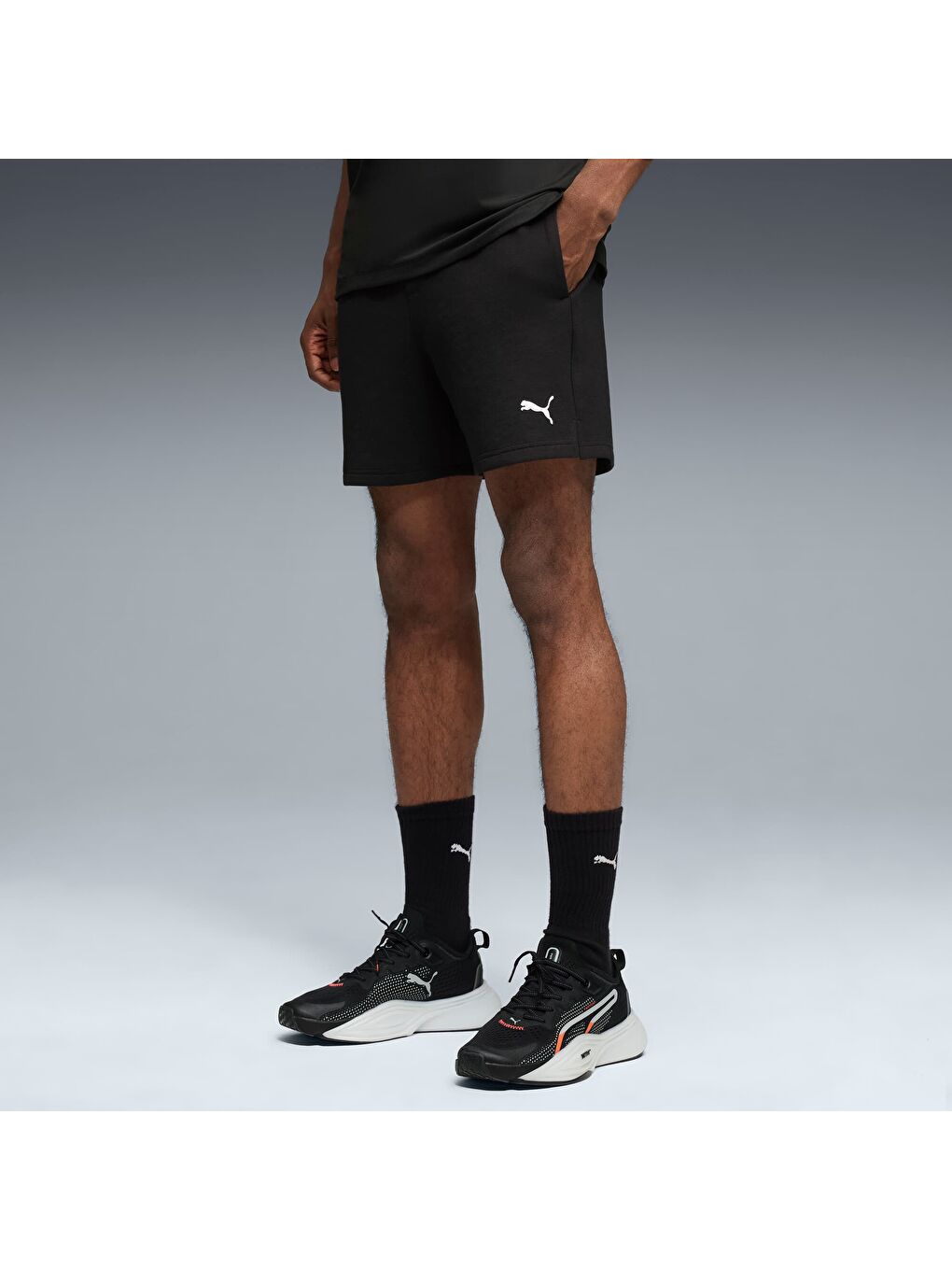 Siyah CLOUDSPUN Erkek 5" Antrenman Şortu-4