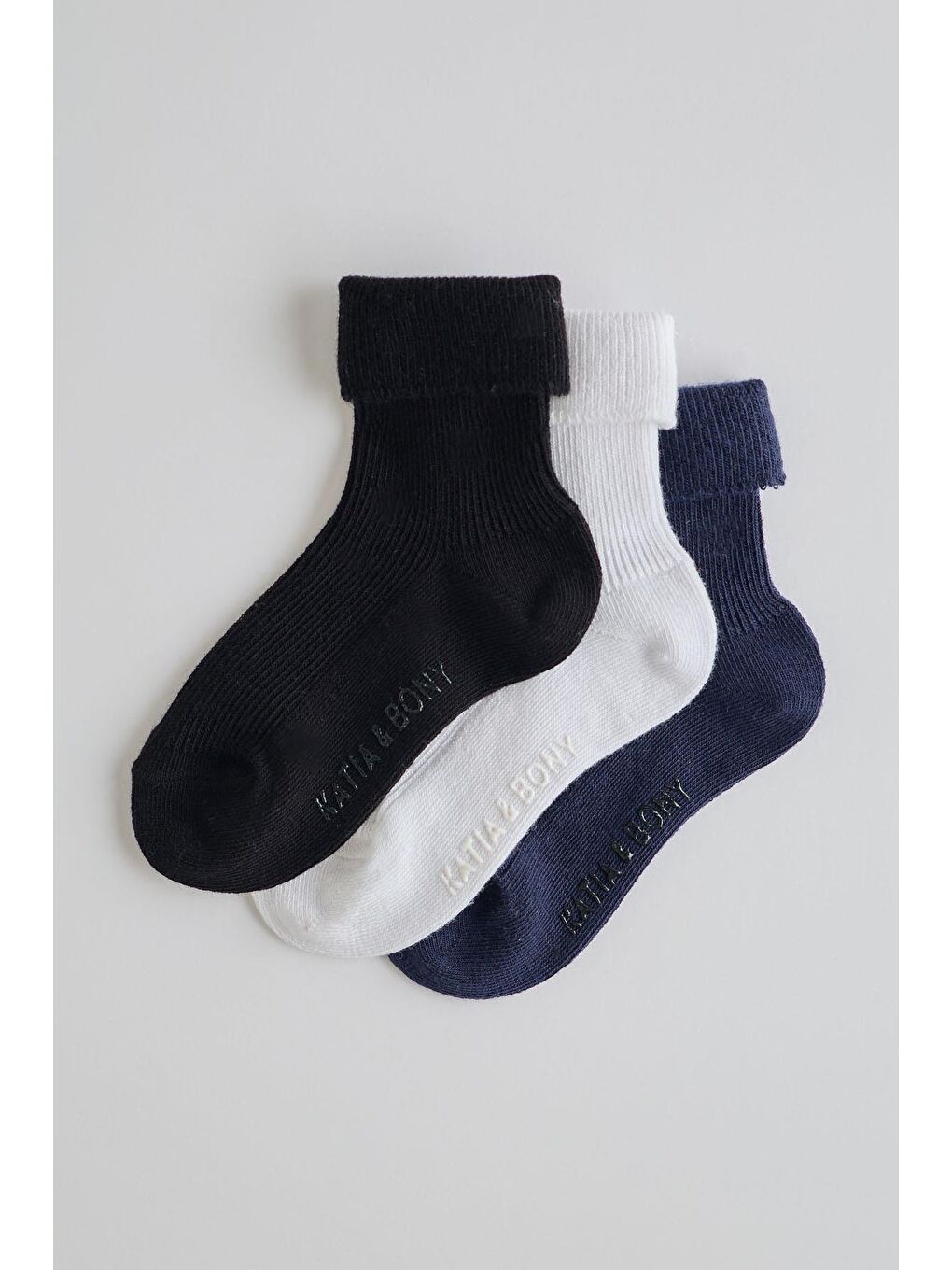 Çocuk 3 Lü Paket Soket Çorap Siyah Mix