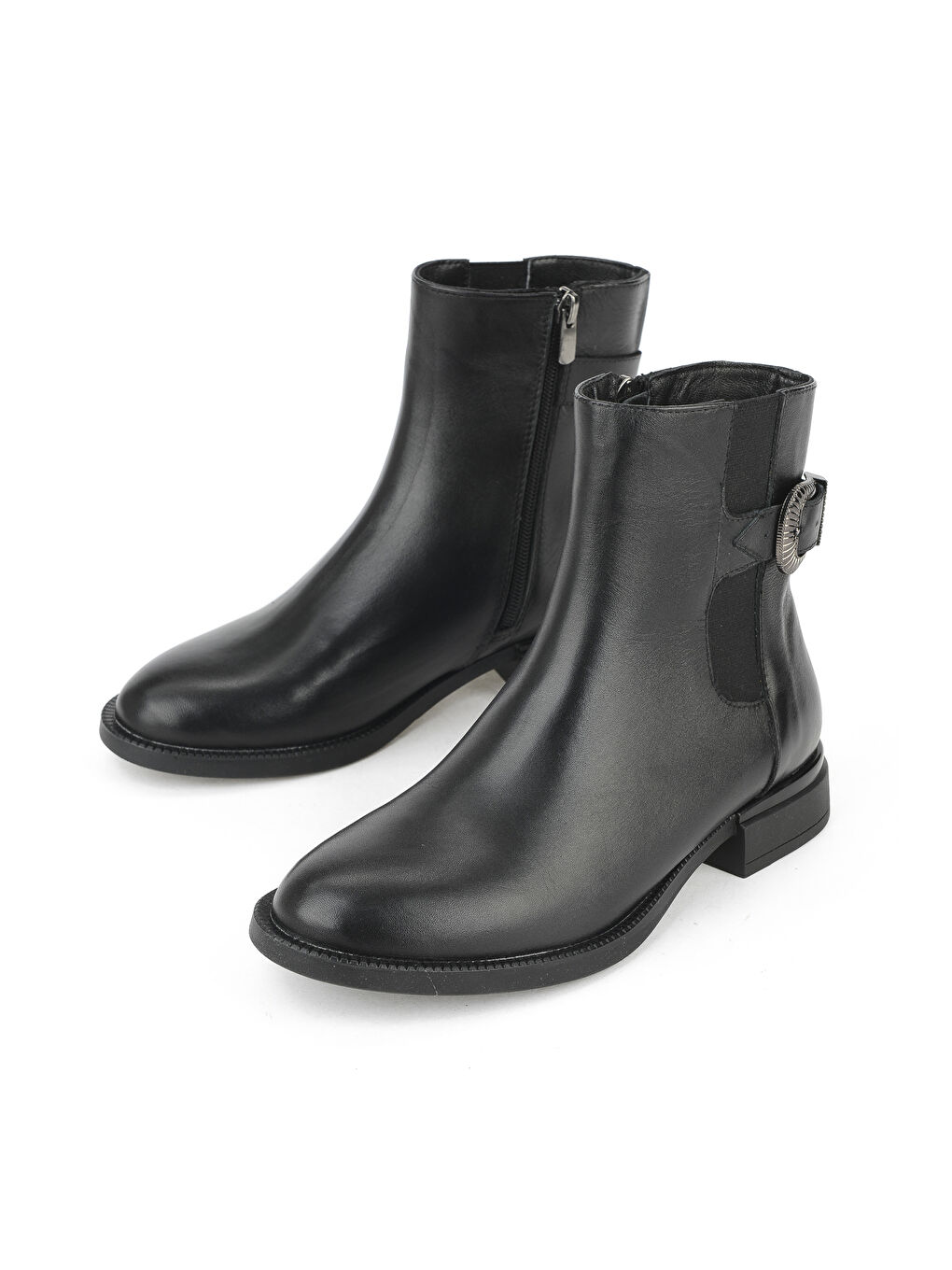 Kadın Hakiki Deri Bot 1531022Z7614 Siyah-4