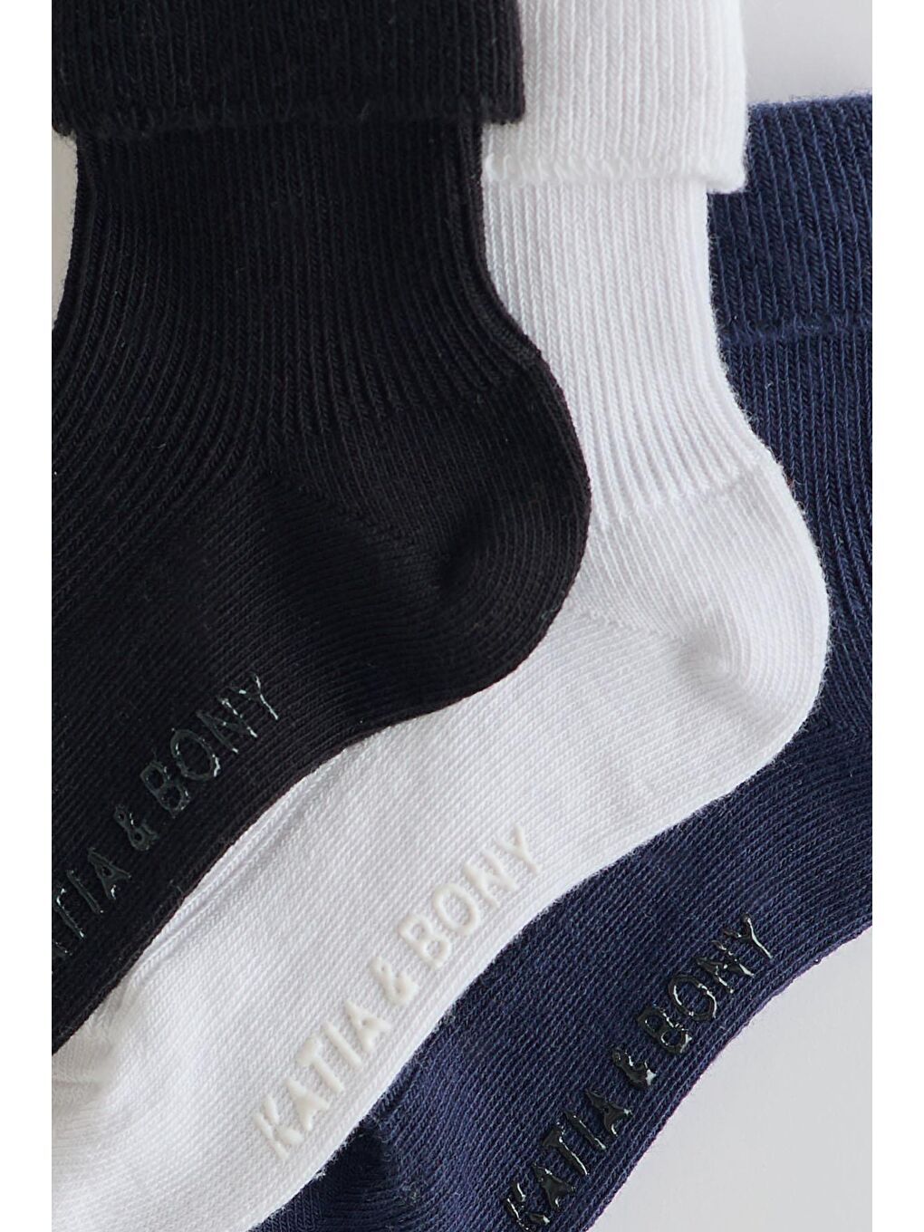 Çocuk 3 Lü Paket Soket Çorap Siyah Mix-1