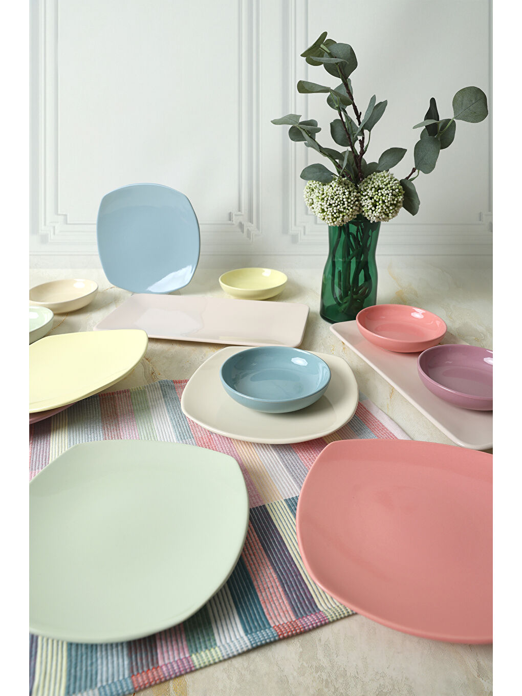 Karışık Mix Soft Çeyiz Seti 14 Parça 6 Kişilik-3