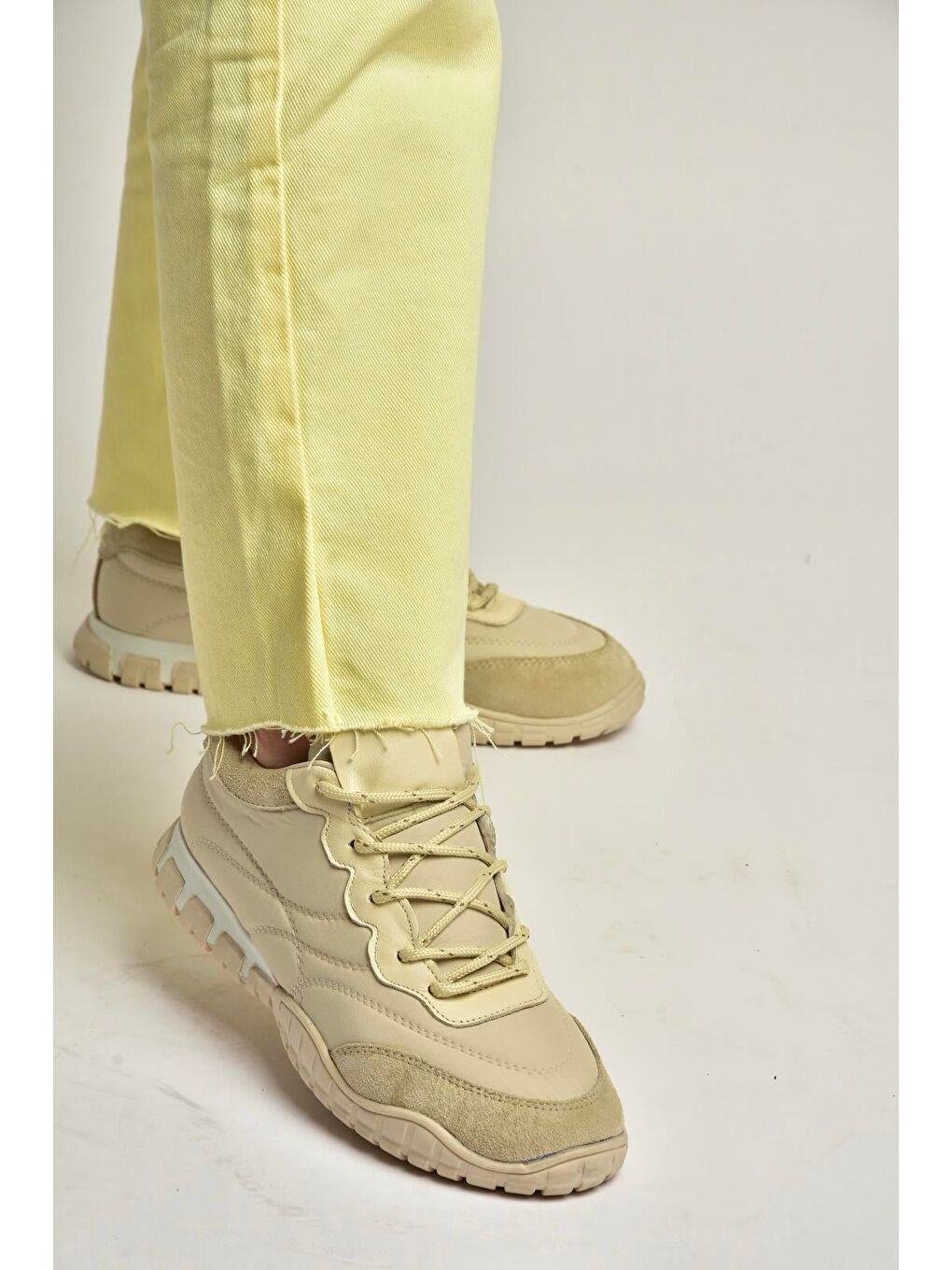 Bej Kadın Sneakers Y312515704-1