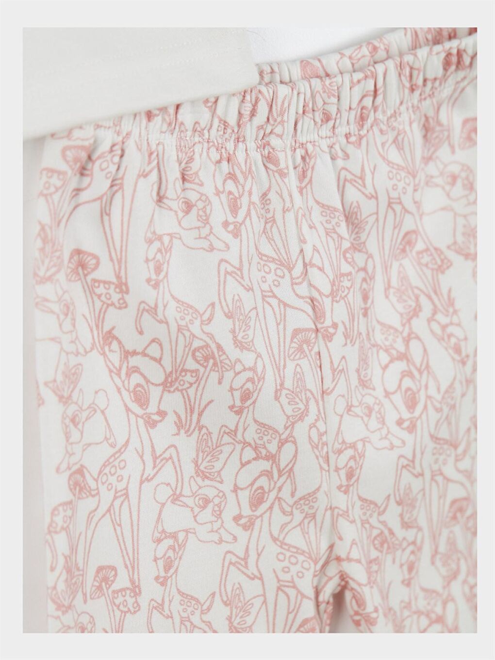 Ekru Bambi Lisanslı Kız Bebek Pijama Takımı 20825-3