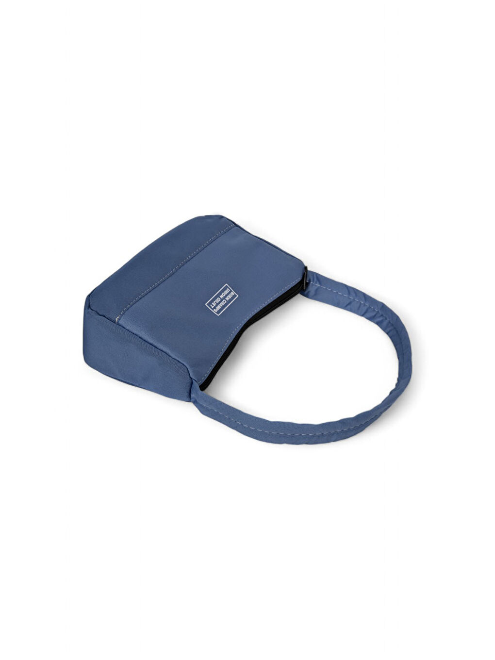 Kadın Jean Mavi Önü Yazılı Baget El ve Omuz Çantası-2