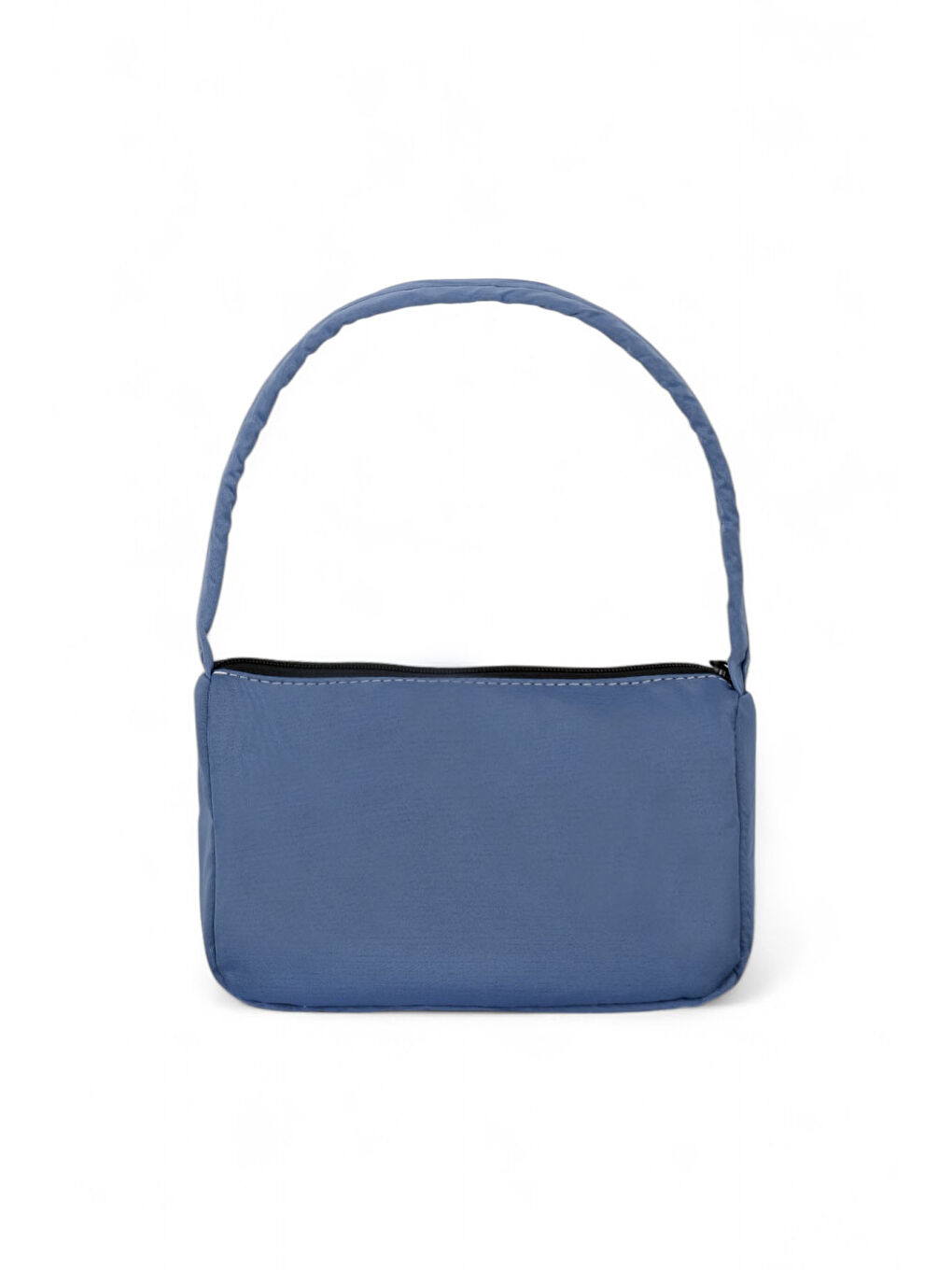 Kadın Jean Mavi Önü Yazılı Baget El ve Omuz Çantası-3