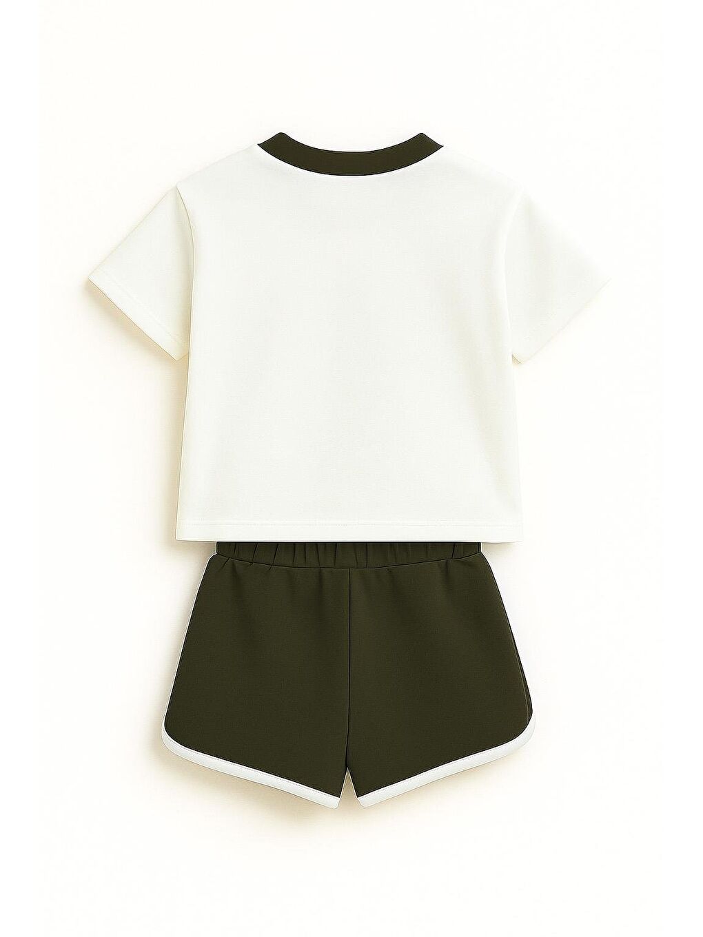 Erkek Çocuk %100 Pamuklu Brooklyn Baskılı Şortlu Takım - Yeşil (3-4 Yaş 8-9 Yaş)-2