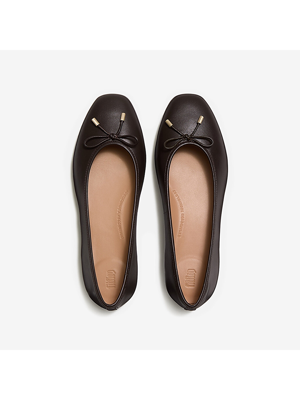 Kahverengi Kadın Babet Hx8-001/167 Delıcato Bow Soft Leather Ballet Flats-3
