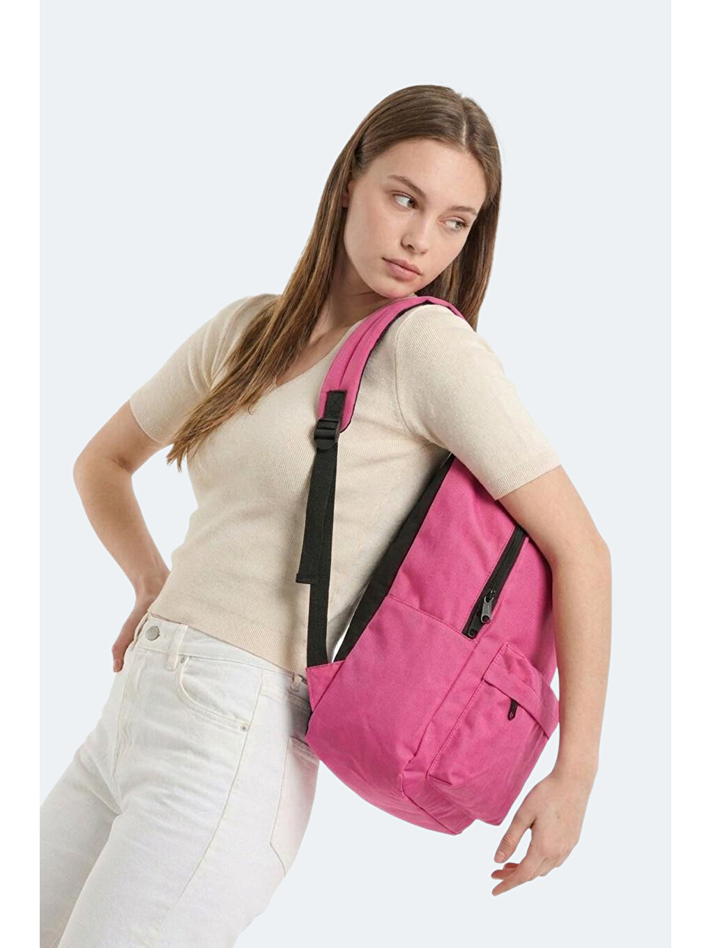 Gulena Unisex Fuşya Sırt Çantası-5