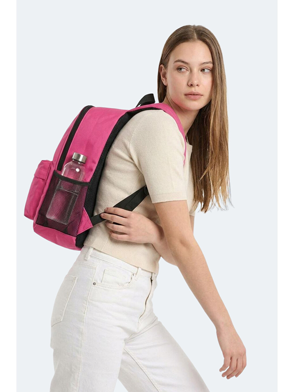 Gulena Unisex Fuşya Sırt Çantası-6