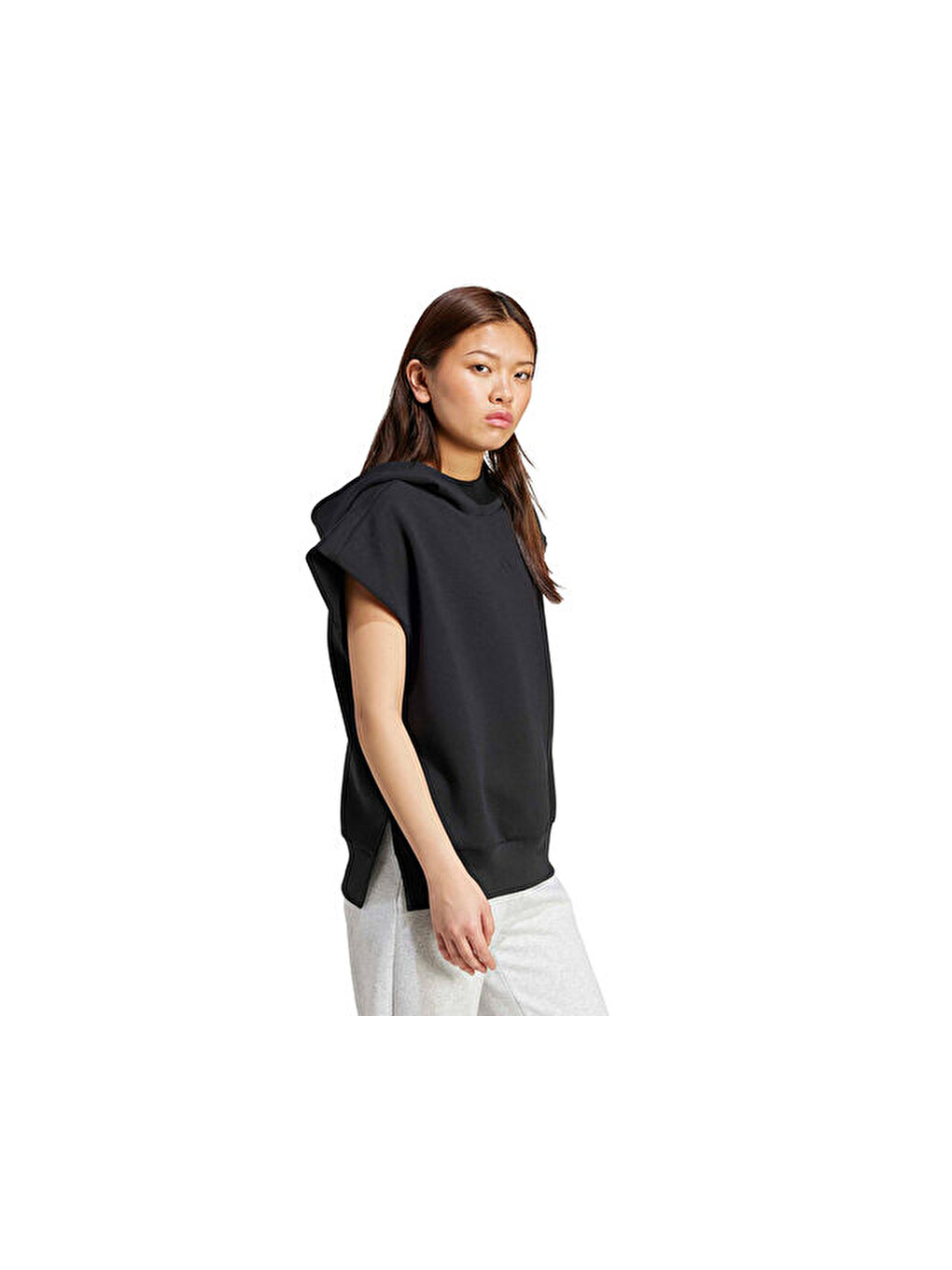 W All Szn Sl Vs Kadın Günlük Sweatshirts Jm3785 Siyah-5