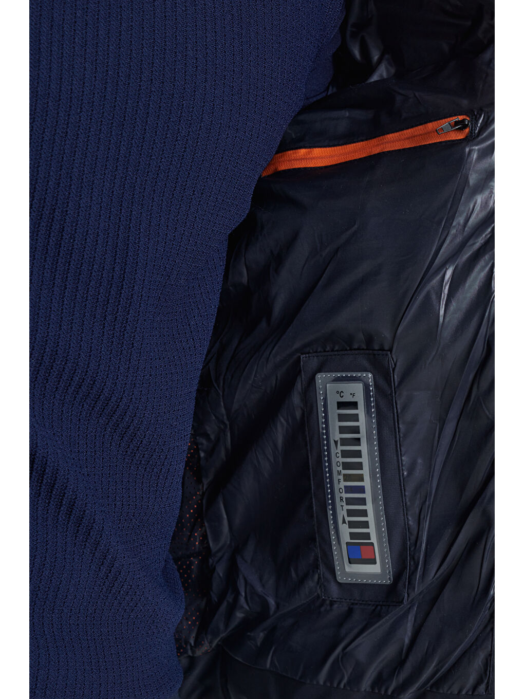 Erkek Lacivert Standart Fit Normal Kesim Kapüşonlu Mont-4