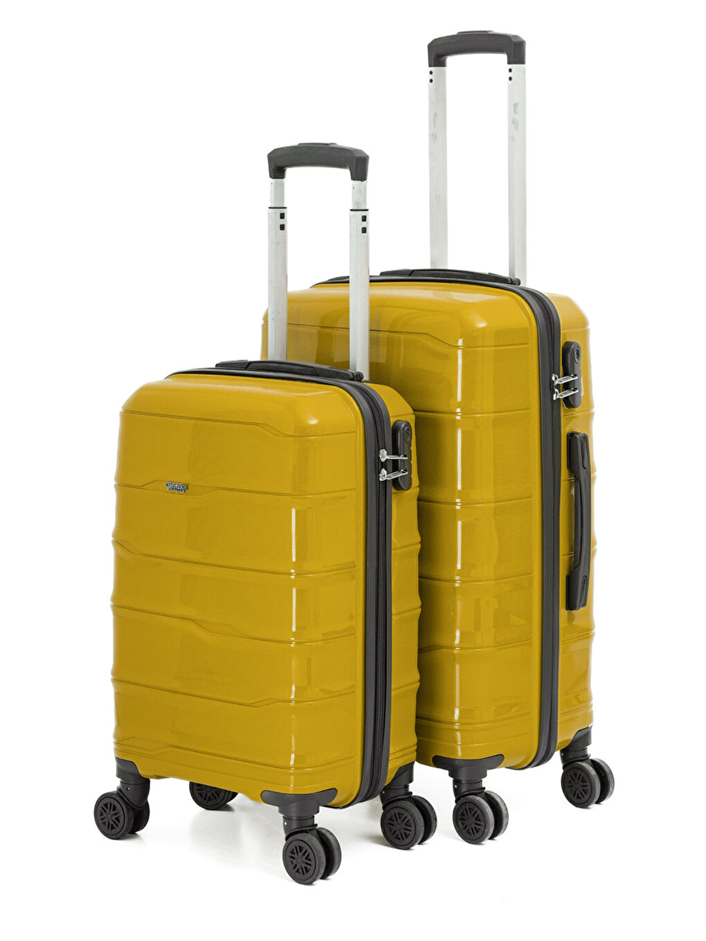 Sarı PP İstanbul 3 lü Bavul Seti-3