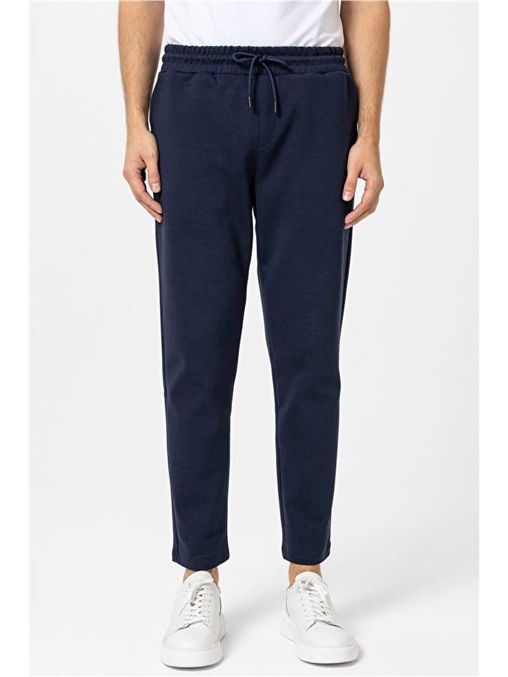 Lacivert Regular Düz Jogger Pantolon-1