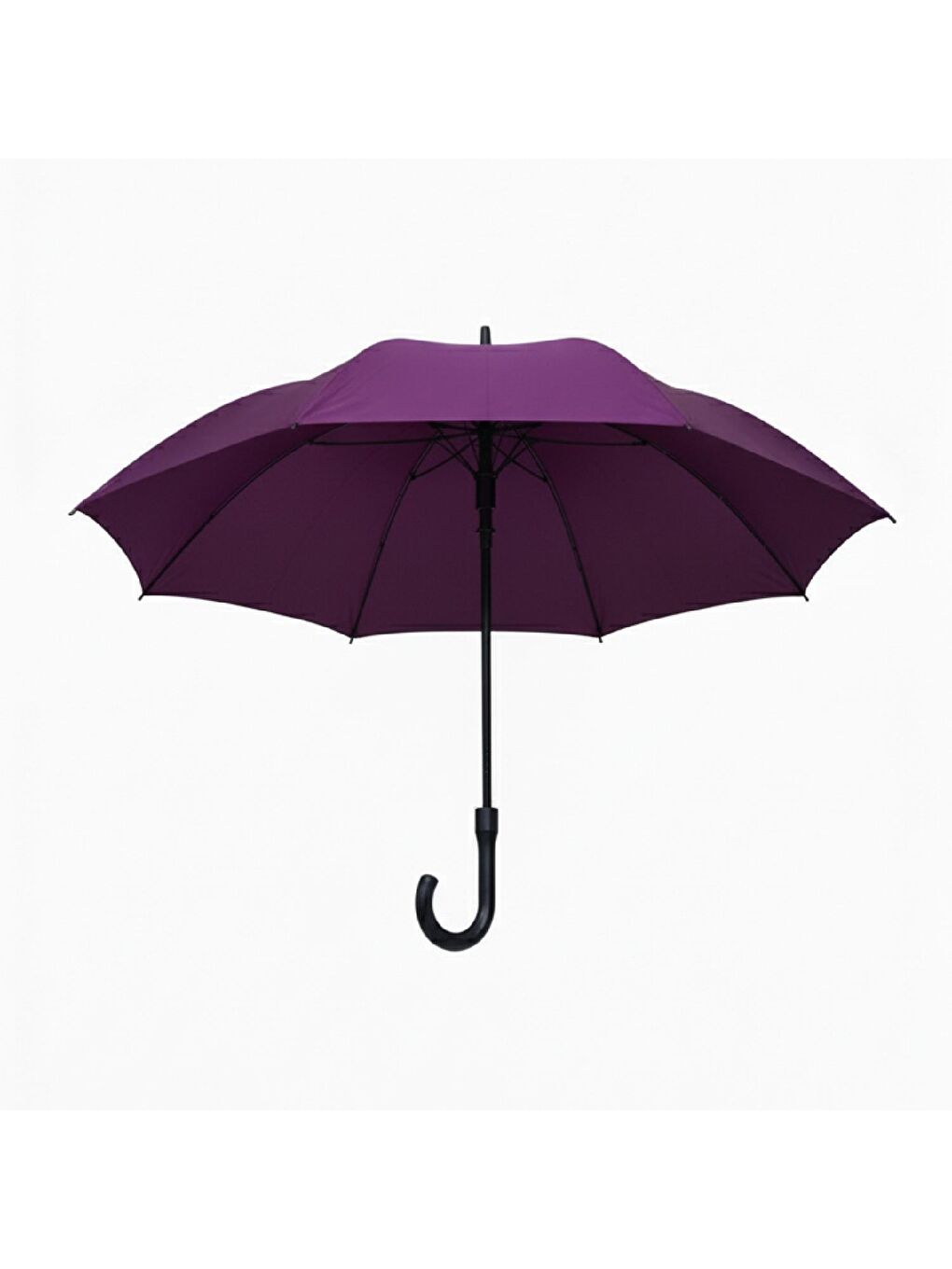 Lila Fiber Bastonlu Yarı Otomatik 8 Telli 60 cm Şemsiye (115M)