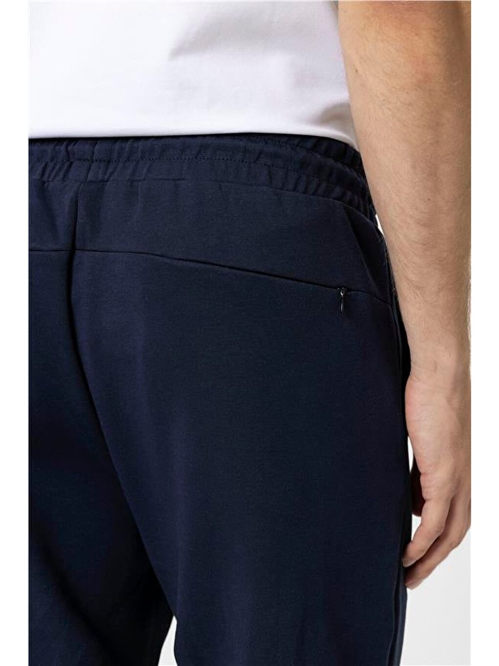Lacivert Regular Düz Jogger Pantolon-4
