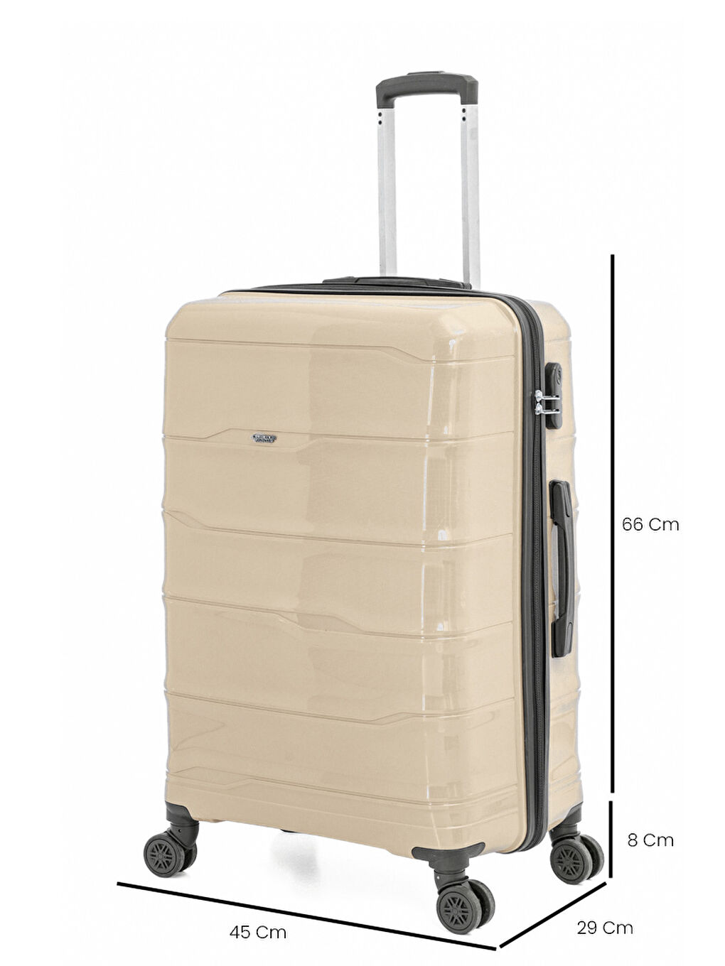 Bej PP İstanbul 3 lü Bavul Seti-4