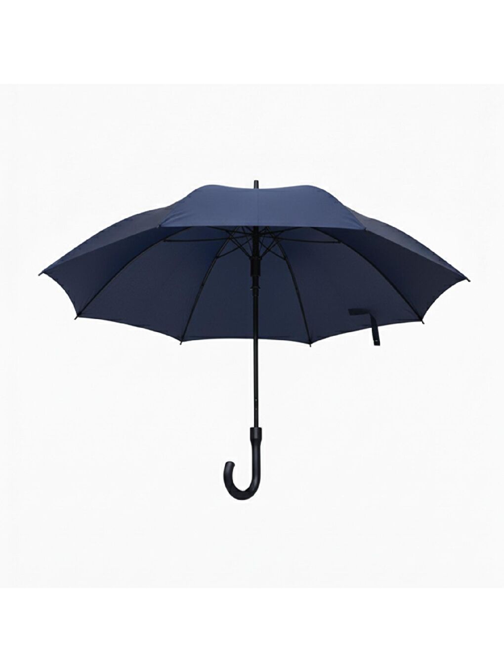 Lacivert Fiber Bastonlu Yarı Otomatik 8 Telli 60 cm Şemsiye (115M)