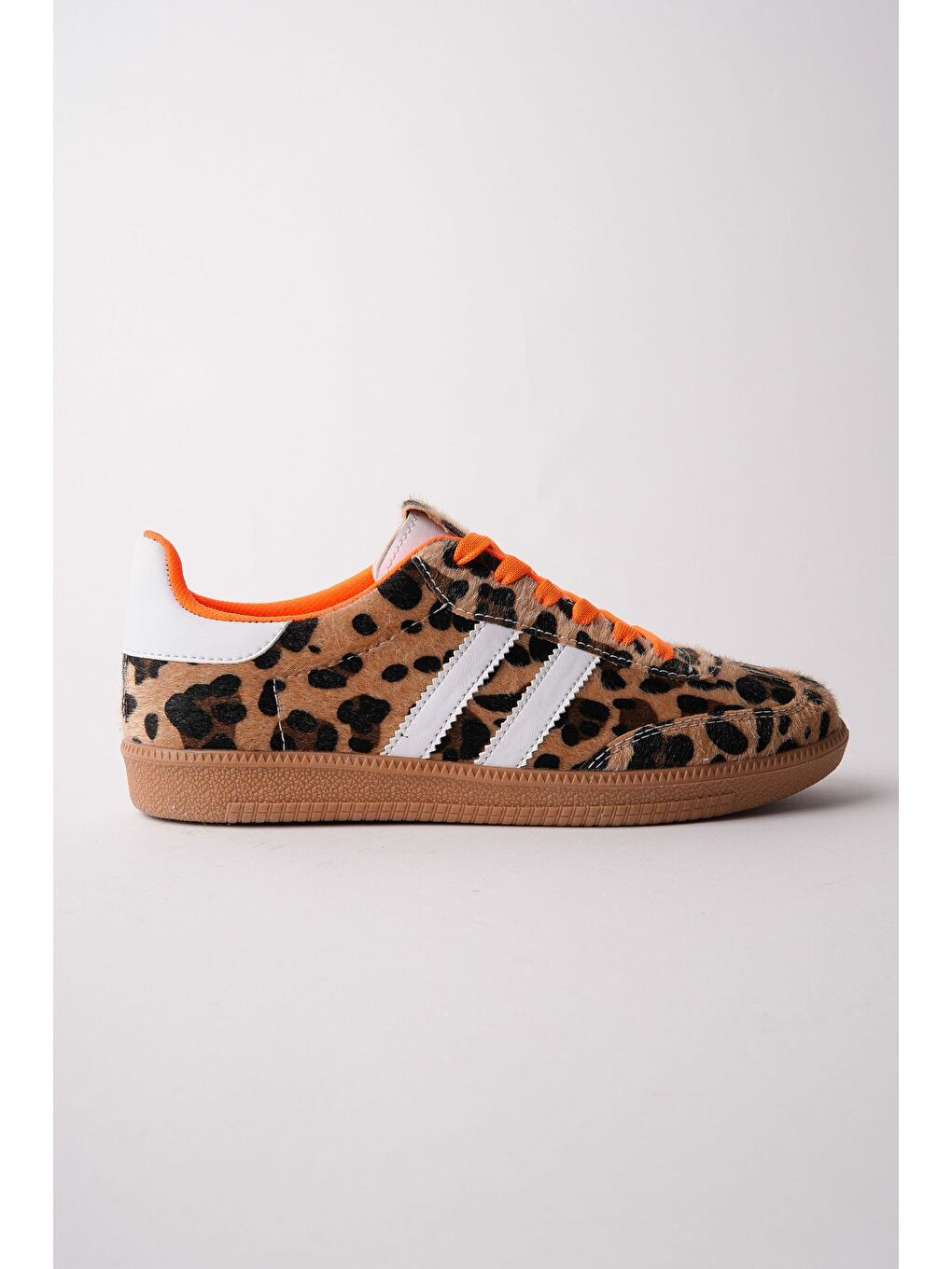 Sarı TAUPE Çift Bağcıklı Günlük Kadın Sneaker Spor Ayakkabı-1