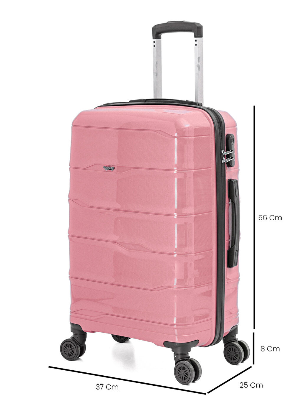 Pembe PP İstanbul 3 lü Bavul Seti-4