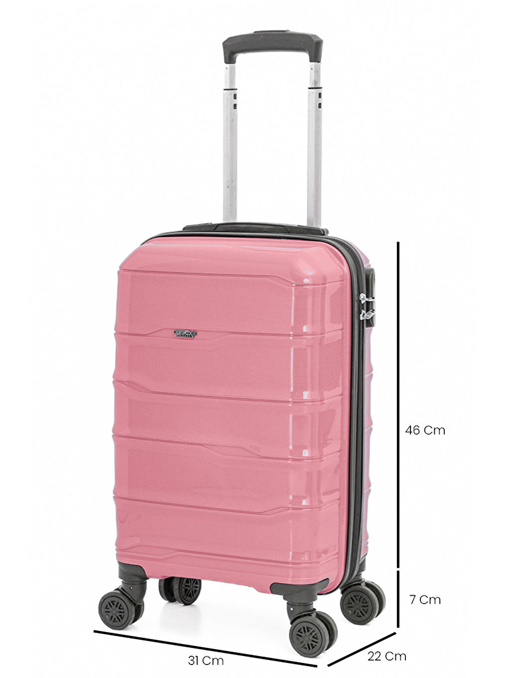 Pembe PP İstanbul 3 lü Bavul Seti-6