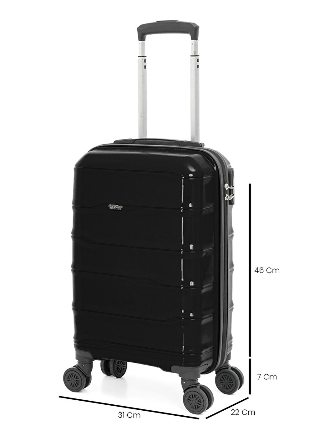 Siyah PP İstanbul 3 lü Bavul Seti-8