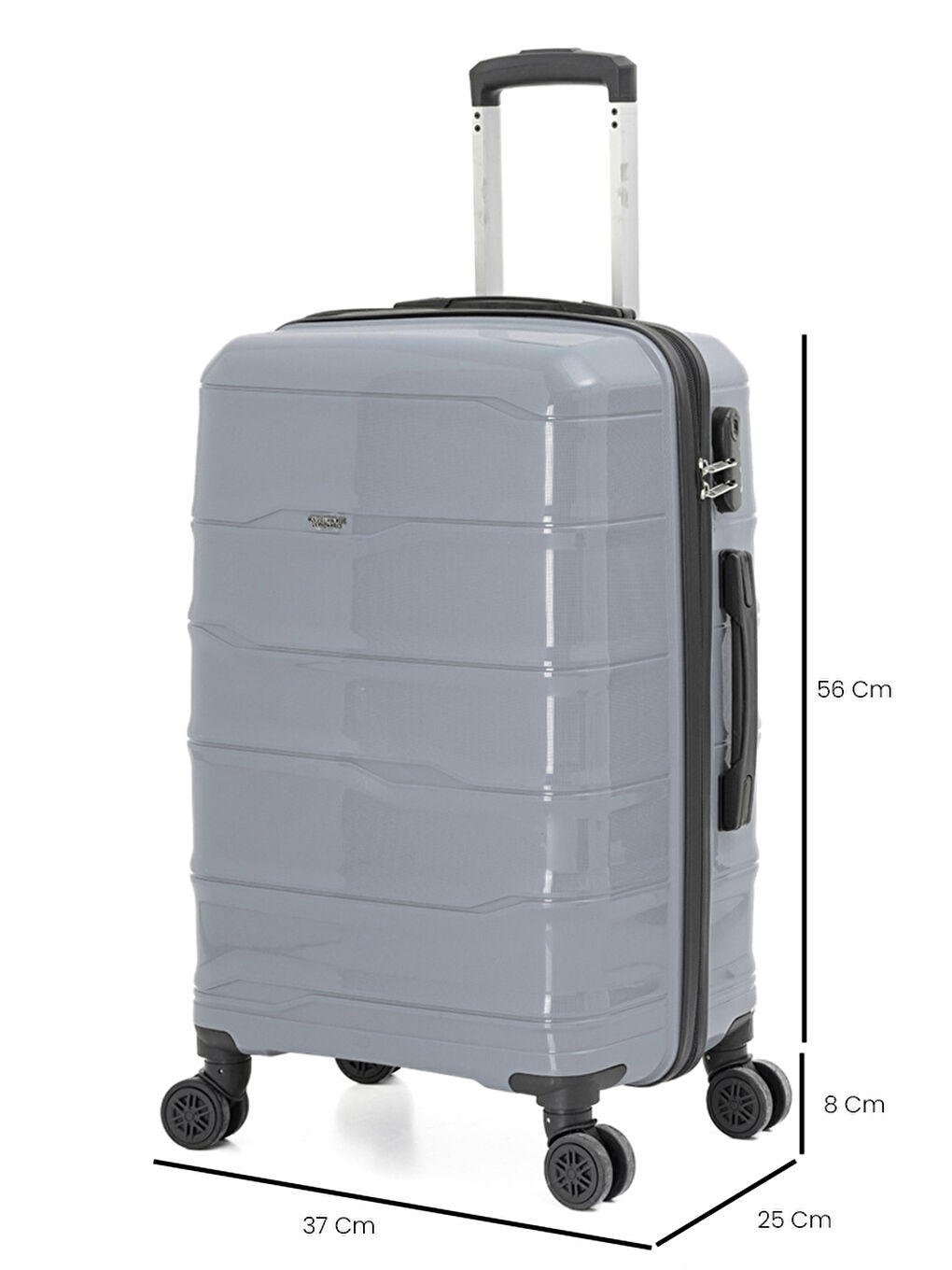 Gri PP İstanbul 3 lü Bavul Seti-4