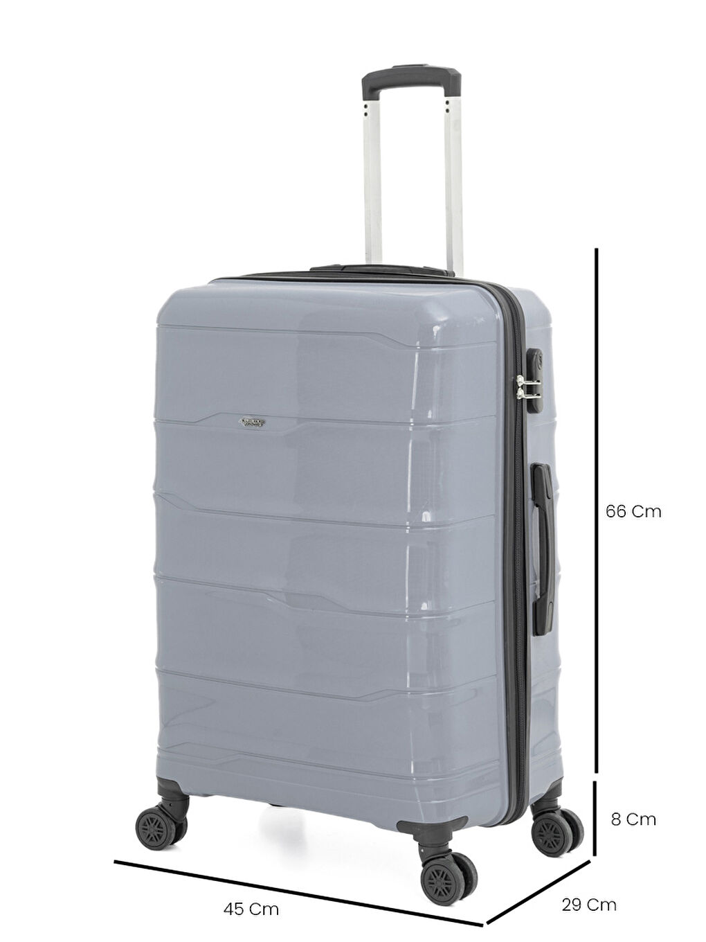 Gri PP İstanbul 3 lü Bavul Seti-5